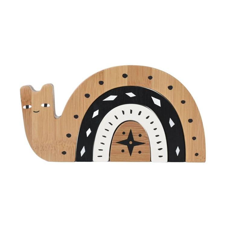 Montessori Wee Gallery Bamboo Arch Stacker Snail