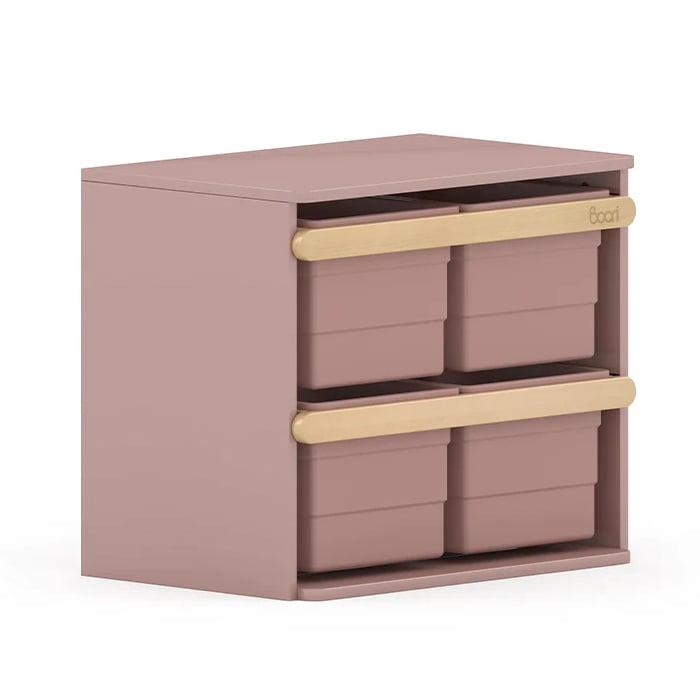 Montessori Boori Tidy Toy Cabinet Cherry and Almond