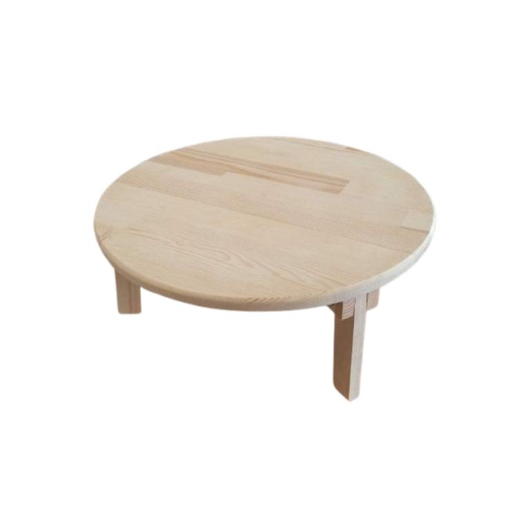 Montessori ZerenceDesign Round Low Table 60 cm Totally Wood