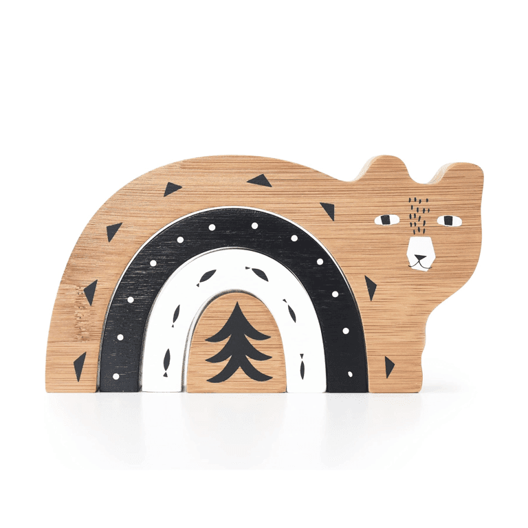 Montessori Wee Gallery Bamboo Nesting Bear