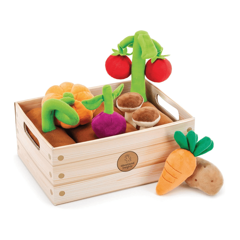 Montessori REU Educational Insights Plush Vegetable Garden 13-Piece Set