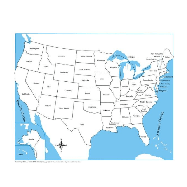 Montessori Montessori Outlet USA Control Map Labeled