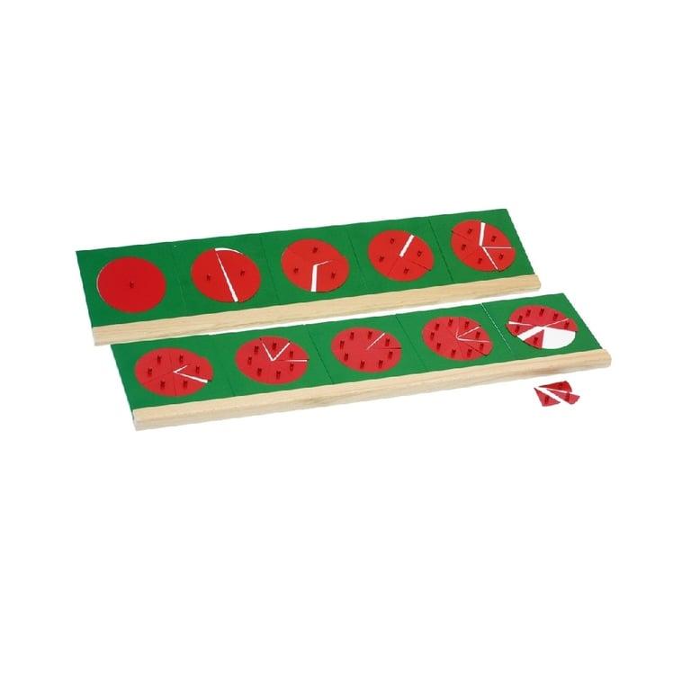 Montessori Alison's Montessori Metal Fraction Circles With Stands