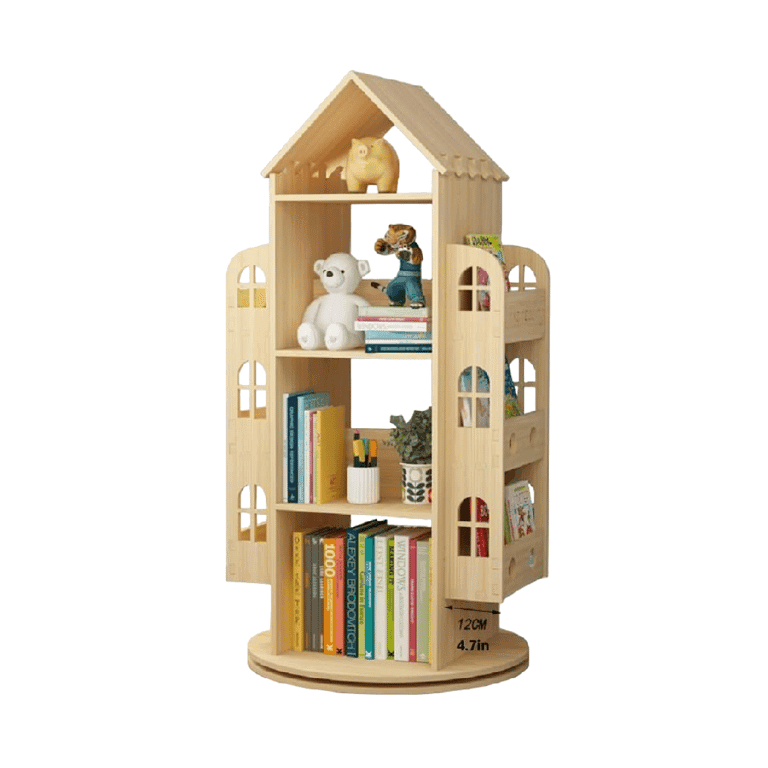 Montessori Heehee Rotating Bookshelf 360 Display