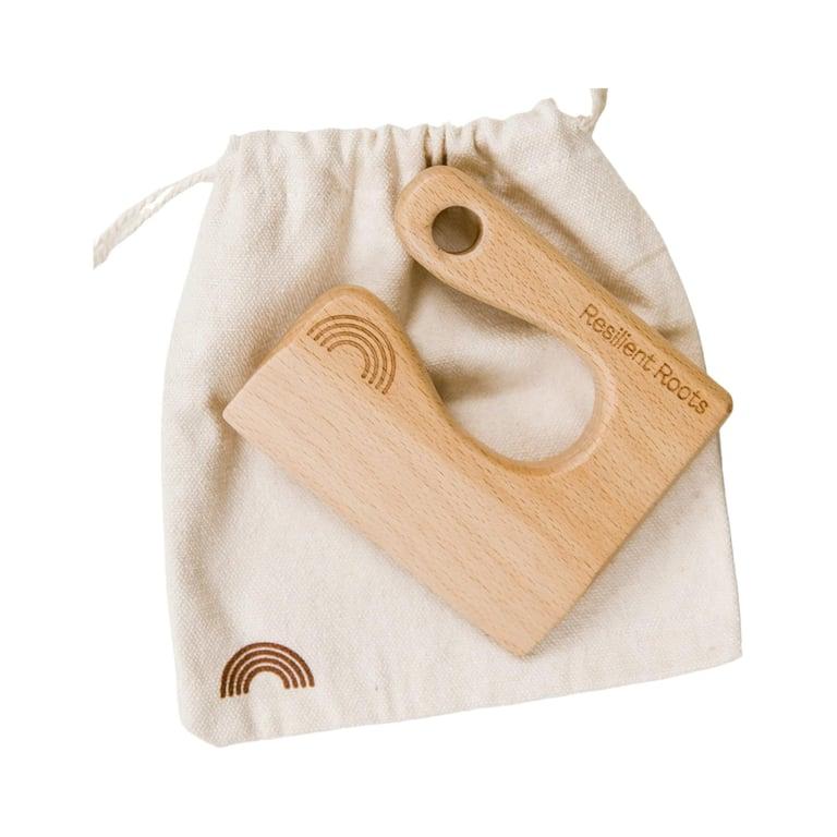 Montessori Resilient Roots Toddler Knife With Canvas Bag