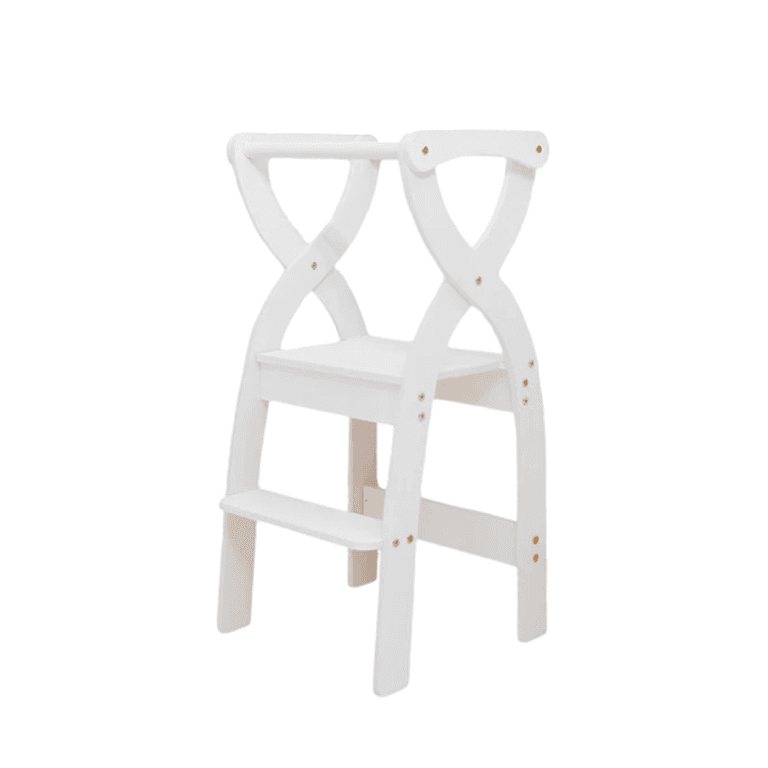 Montessori MandreleKids Learning Tower Style 3 White Wax