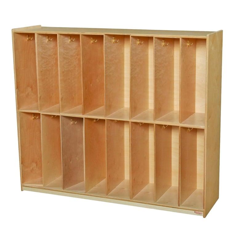 Montessori Wood Design 16-Section Locker