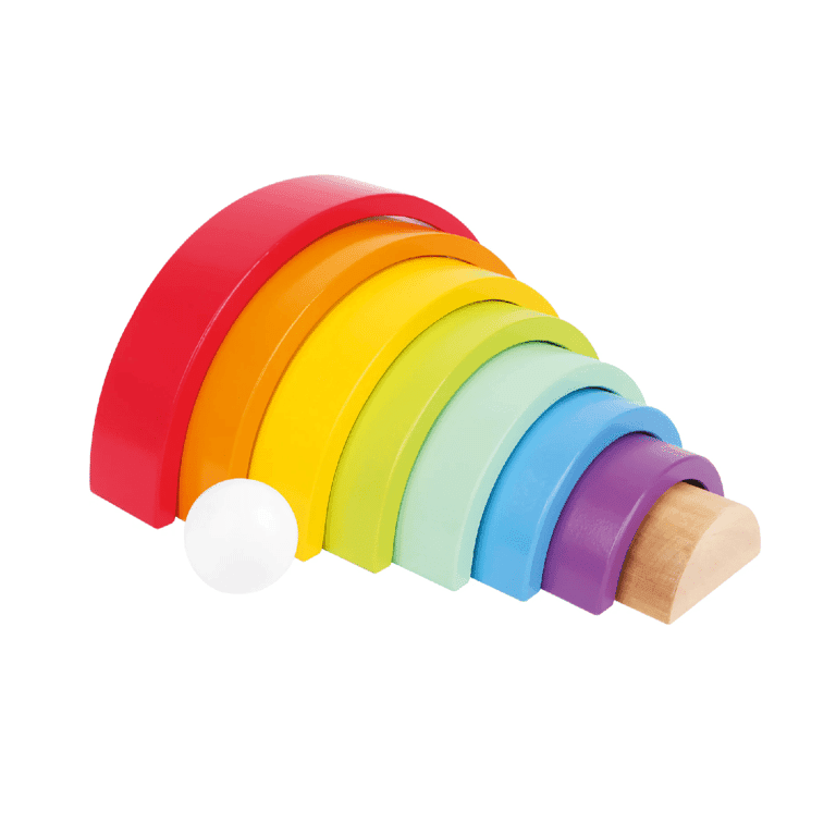 Montessori Small Foot Rainbow Stacker Large