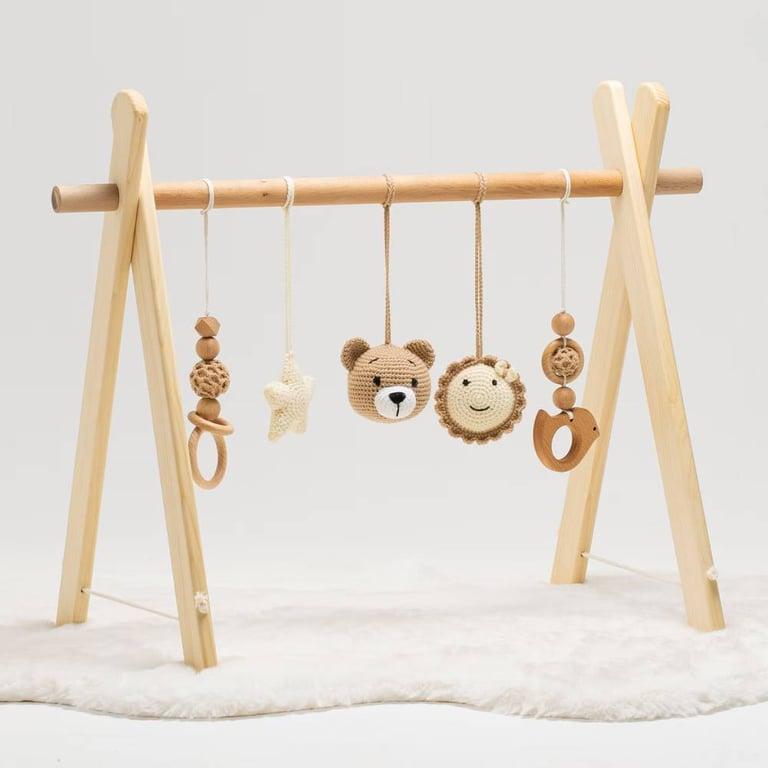 Montessori Wonder Pecker Play Gym Set Bear