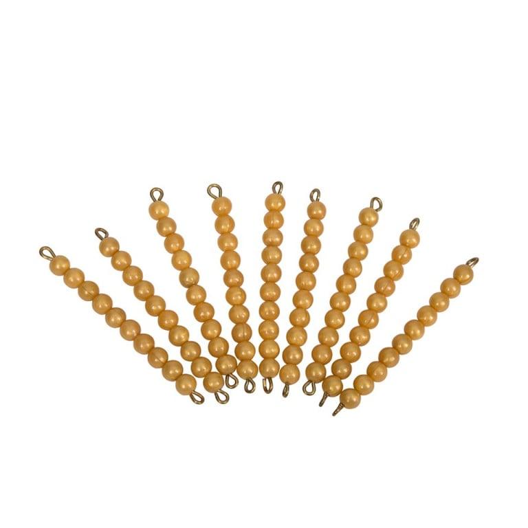 Montessori Leader Joy 9 Golden Bead Bars of Ten