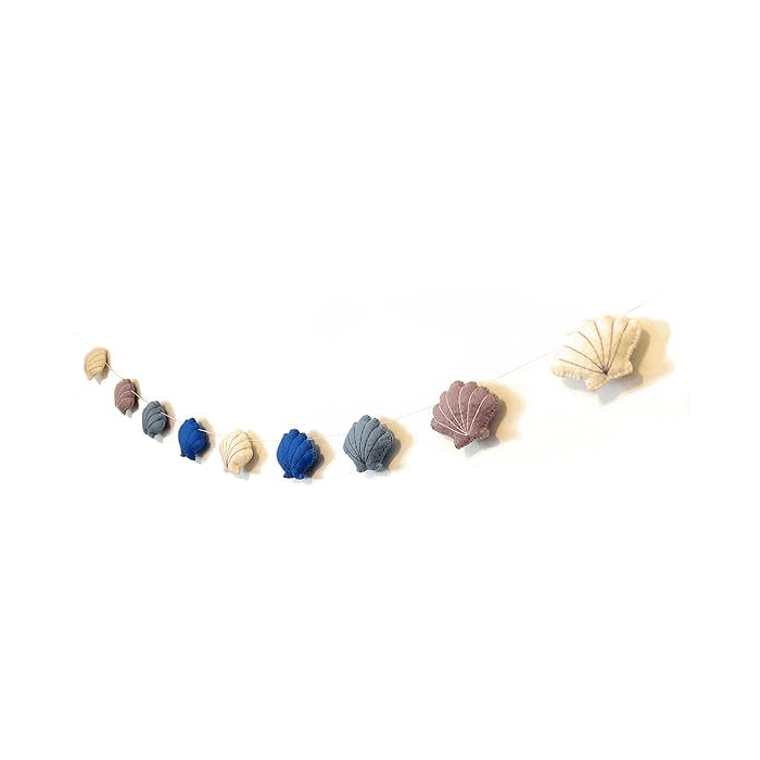 Montessori Solas Fifty Two Wool Felt Garland Ocean Seashells