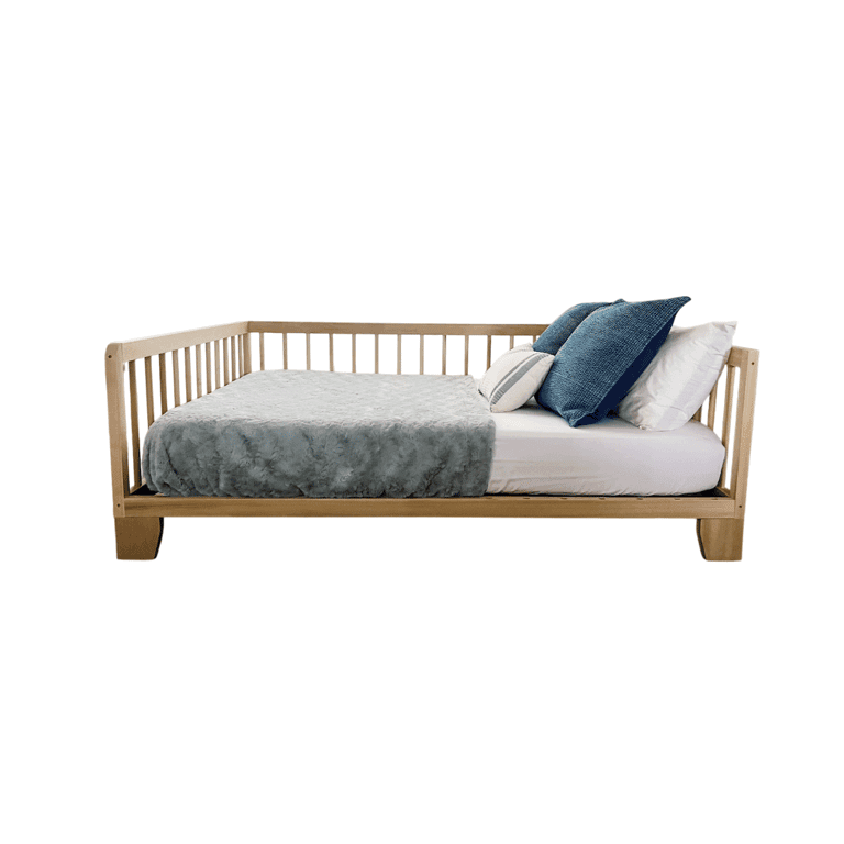 Montessori Simply Sori Queen Size Floor Bed With Slats Natural