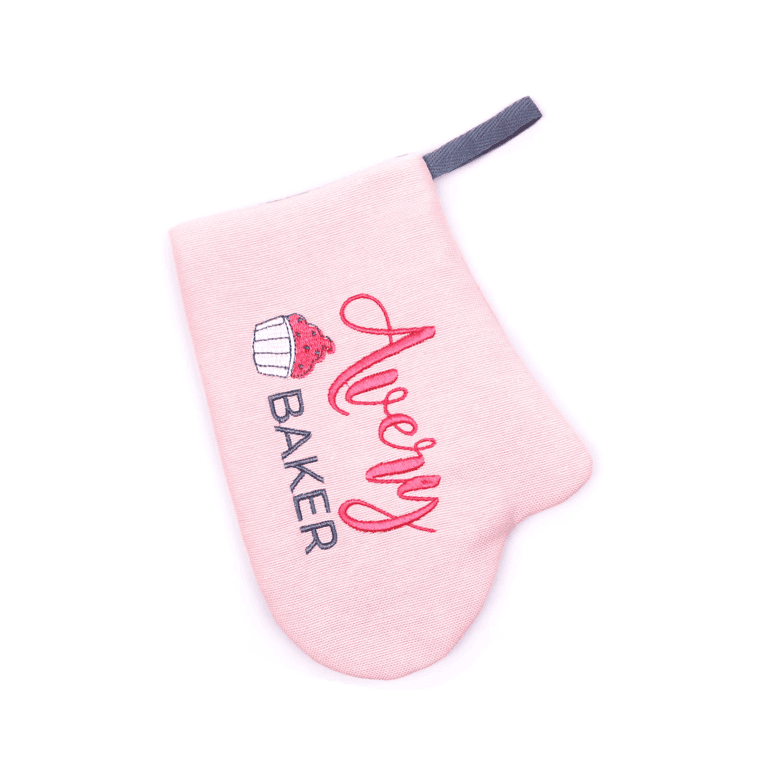 Montessori Romeo Shop Oven Mitts Personalized Pink