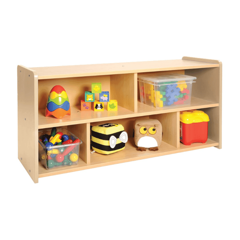 Montessori Kaplan Early Learning Nature Color Toddler Storage Shelf Unit Natural