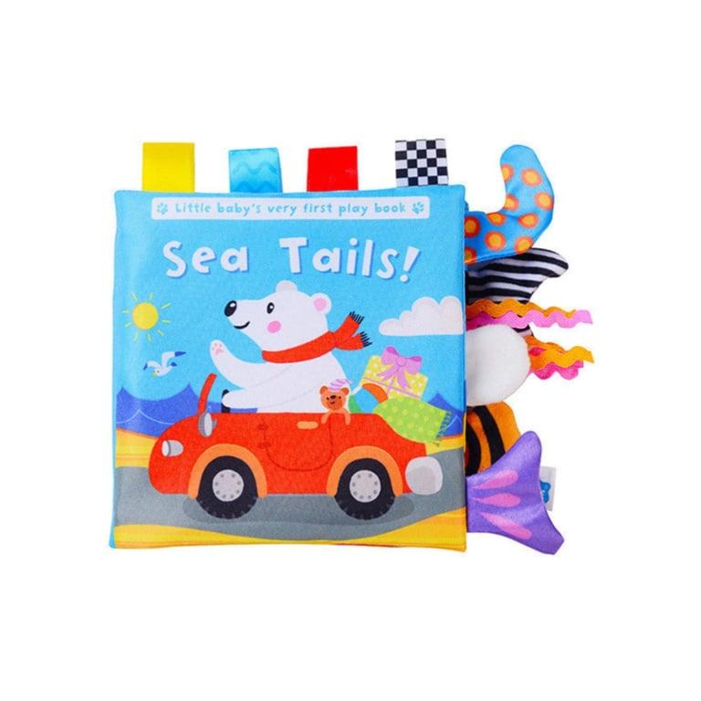 Montessori Clever Toys Box Animal Tails Soft Book Sea