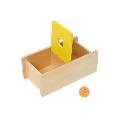 Montessori Adena Montessori Imbucare Box With Flip Lid Knitted Ball