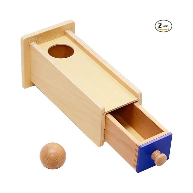 Montessori Elite Montessori Object Permanence Wooden Box With Drawer