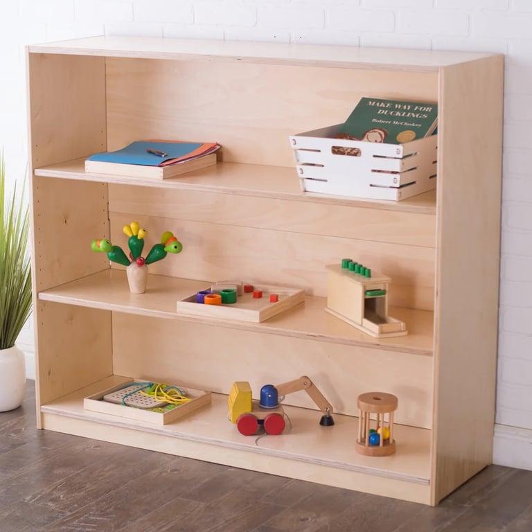 Montessori Sprout Kids Montessori School Open Back Shelving 42H 48W 14.5D