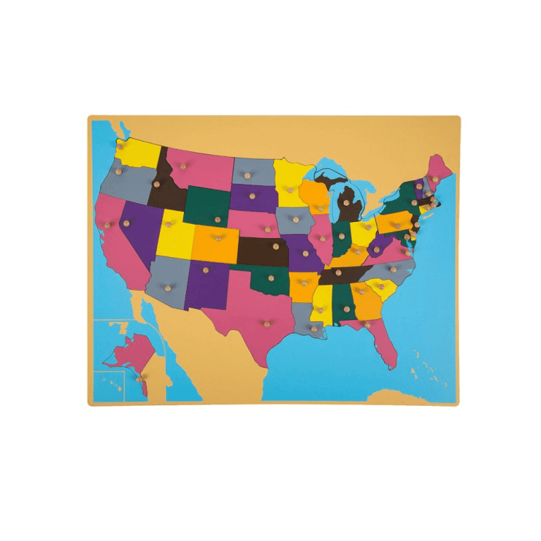 Montessori REU Leader Joy Puzzle Map of USA