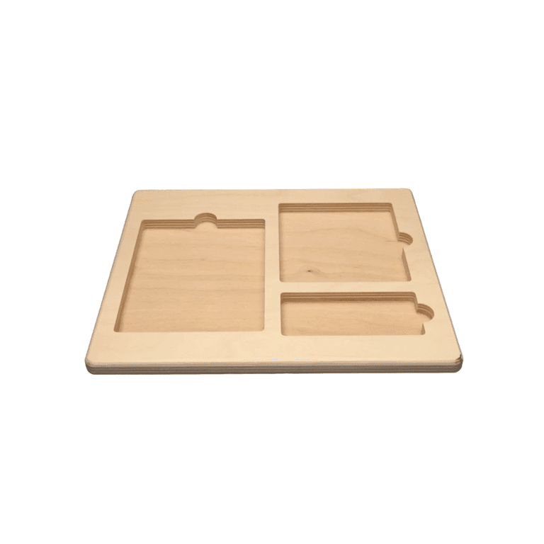 Montessori Waseca Biomes Three-Part Card Tray Primary