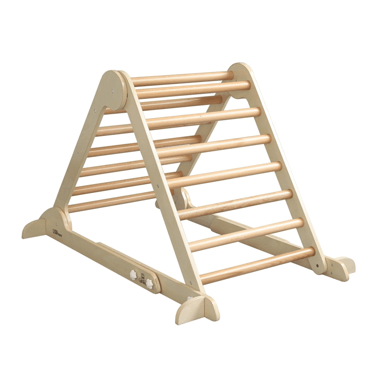 Montessori Little Partners Learn 'N Climb Triangle Climber Natural Unassembled