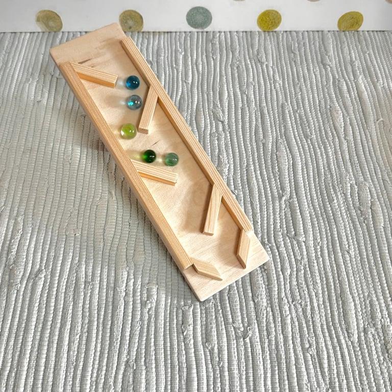 Montessori zuhauseParadiesisch Marble Run Obstacle Plate With Stripes