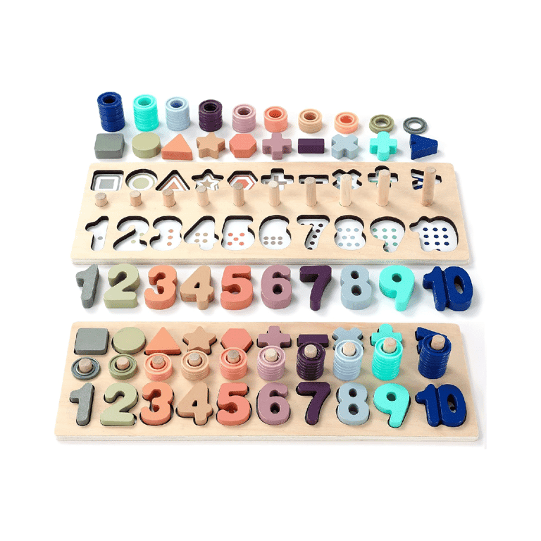 Montessori Bekilole Wooden Number Puzzle