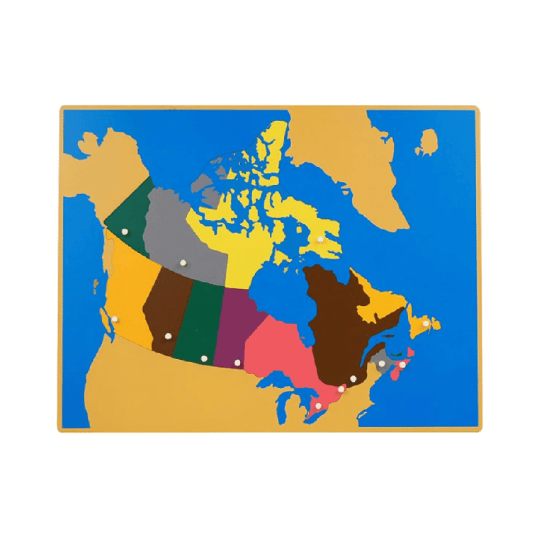 Montessori REU Leader Joy Puzzle Map of Canada