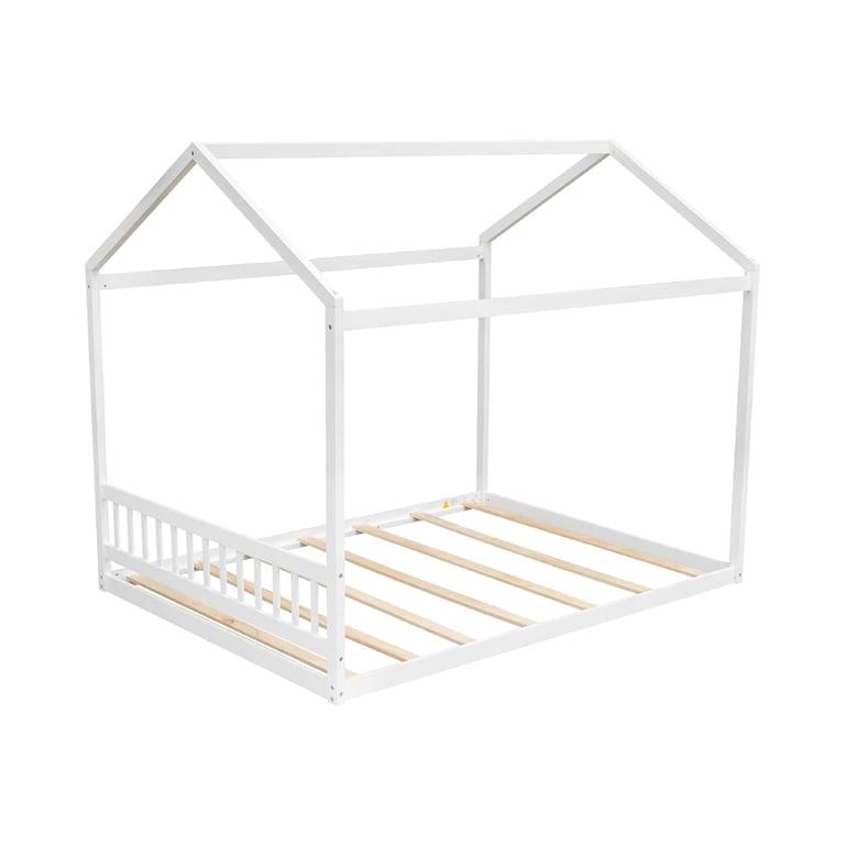 Montessori Harper & Bright Designs Queen Size Bed Frame White