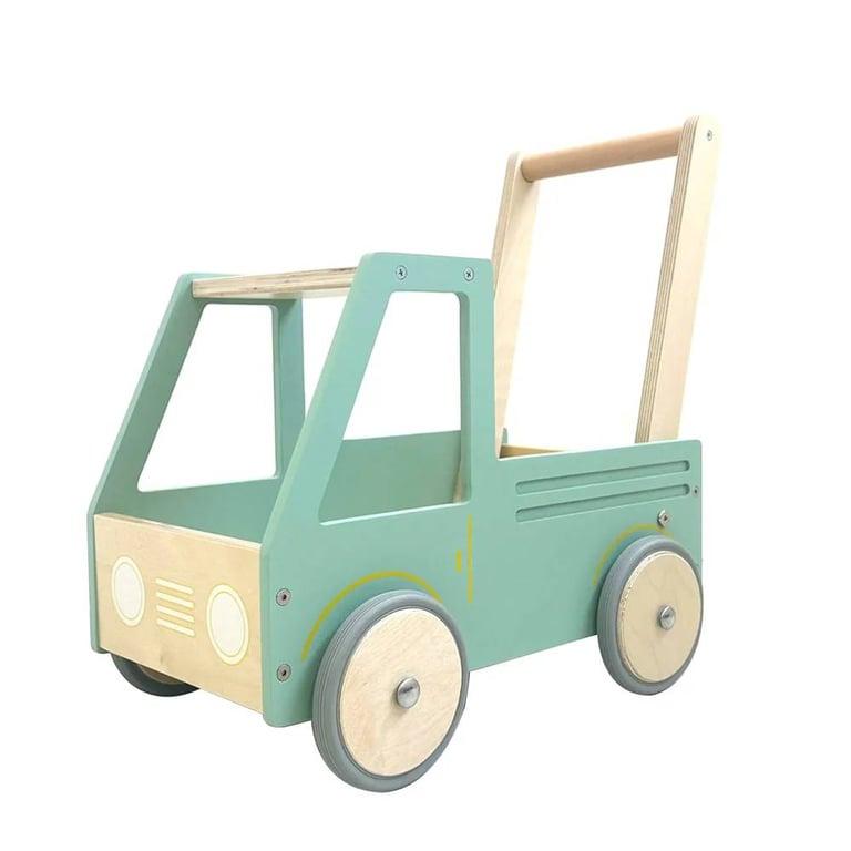 Montessori HipKids Push Truck Olive