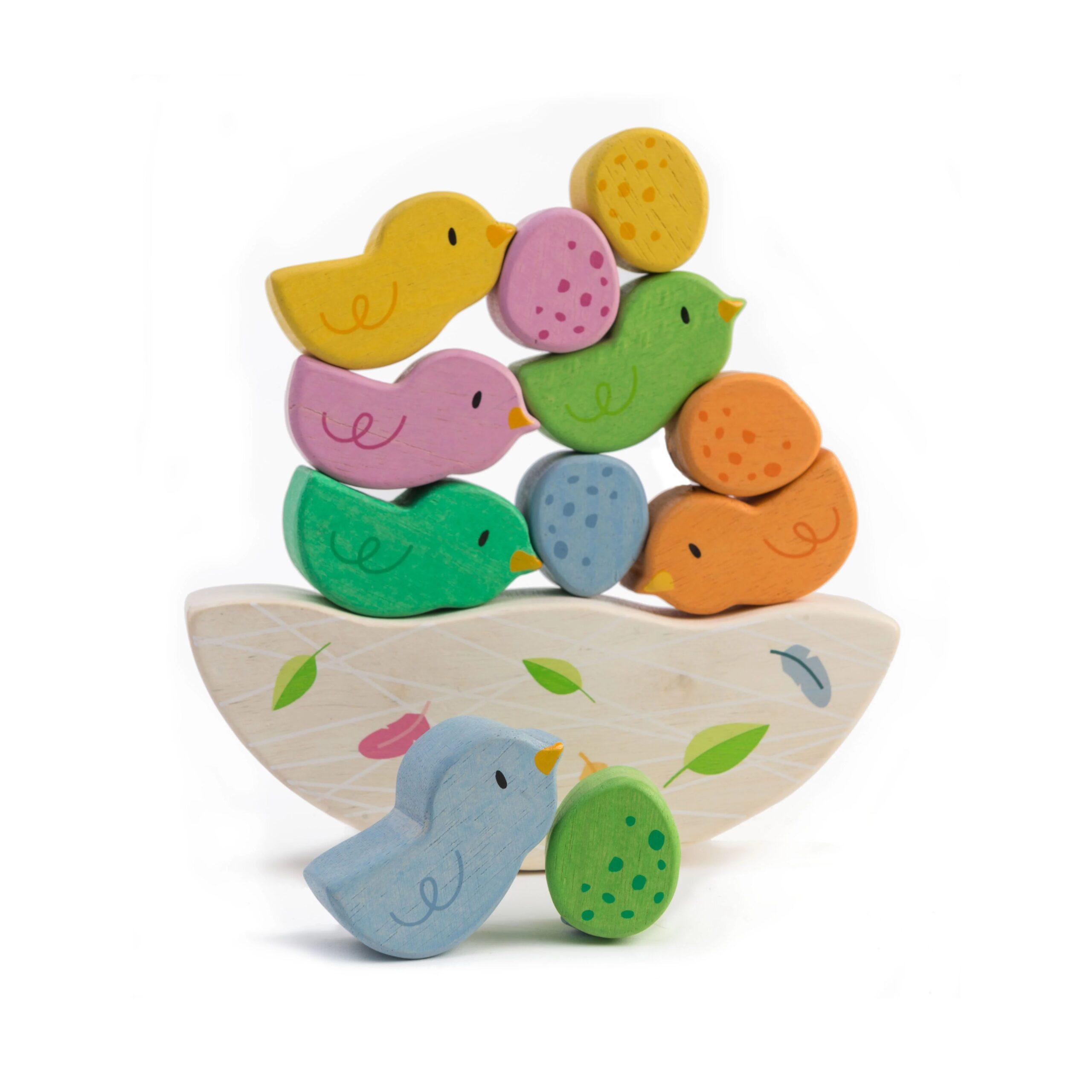 Montessori Tender Leaf Rocking Baby Birds Balance Toys