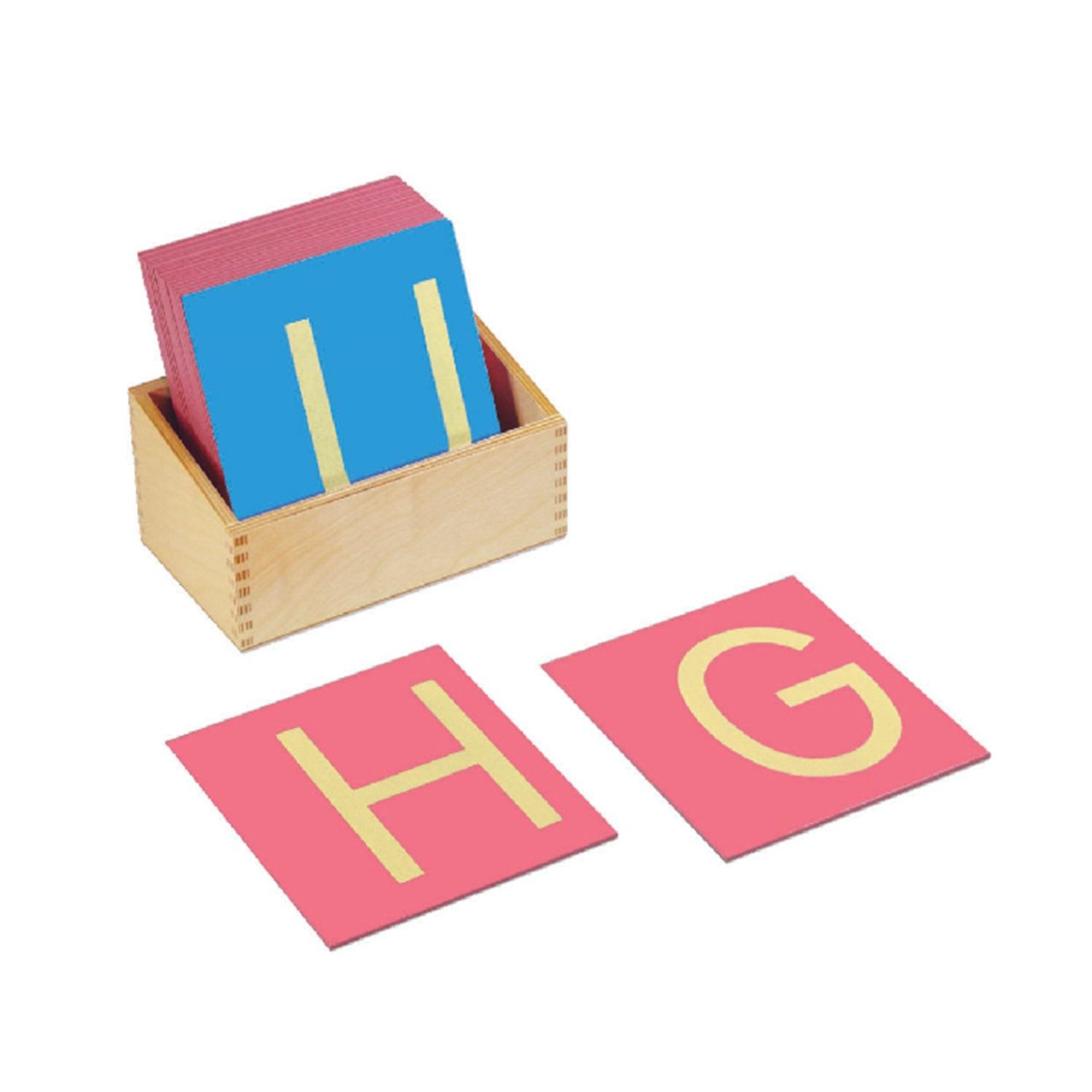 Montessori Bruins Montessori Sandpaper Capitals Print With Box