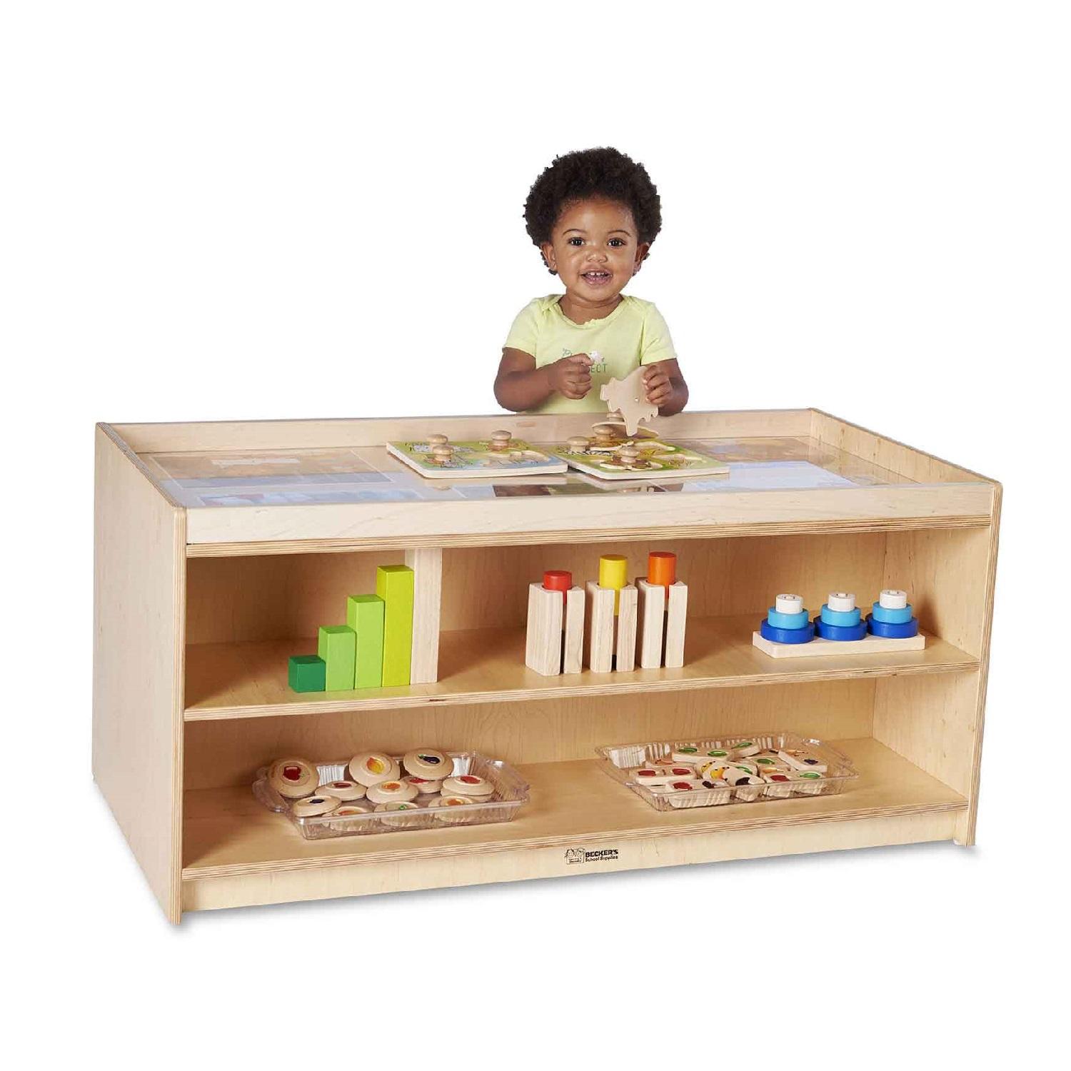 Montessori Becker's Infant & Toddler Look-and-See Double-Sided Shelf