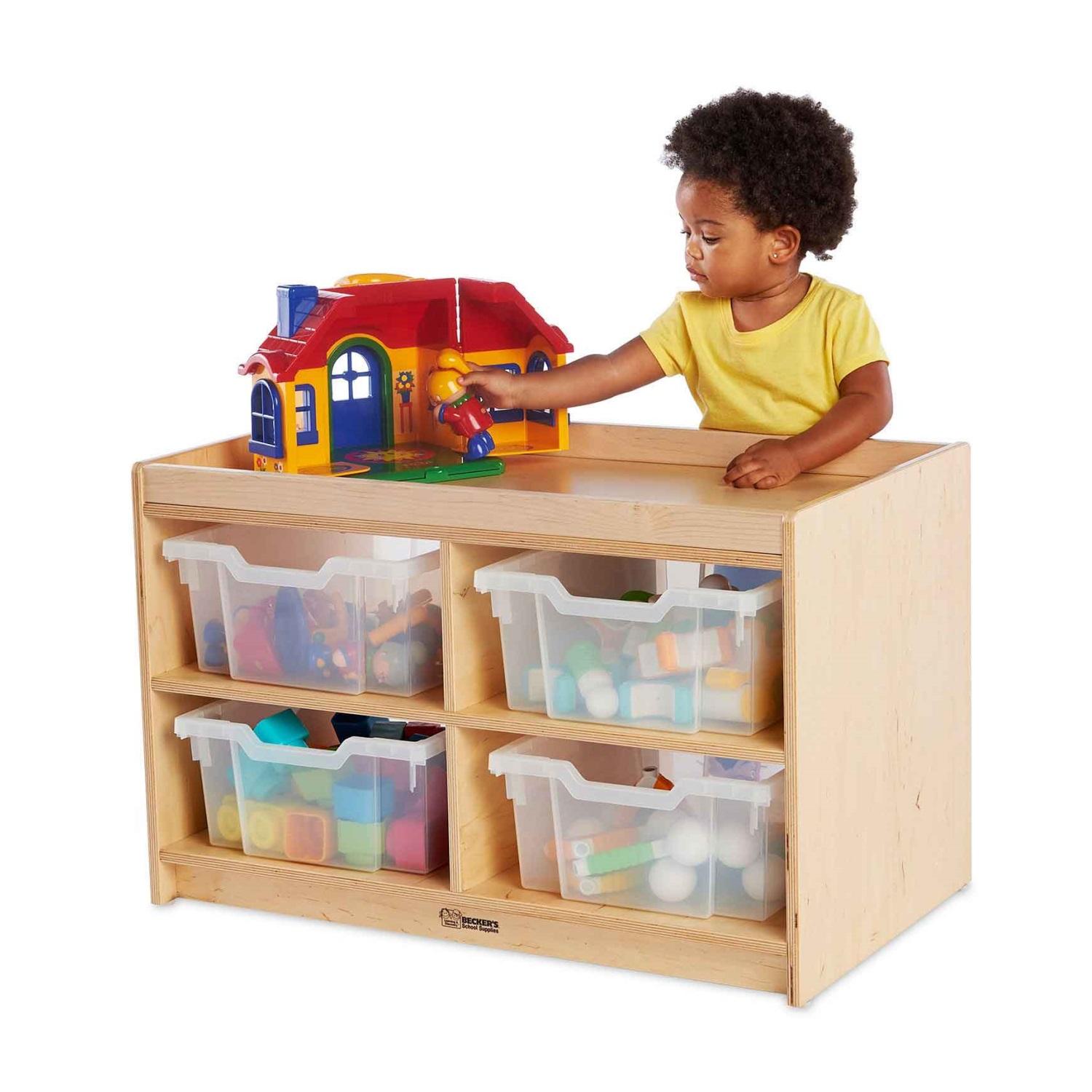 Montessori Becker's Infant & Toddler Tray Storage
