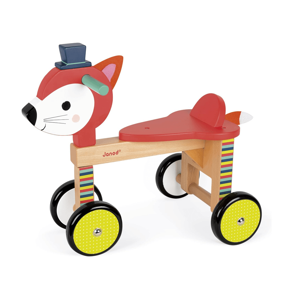 Montessori Janod Baby Forest Fox Ride-On Toy