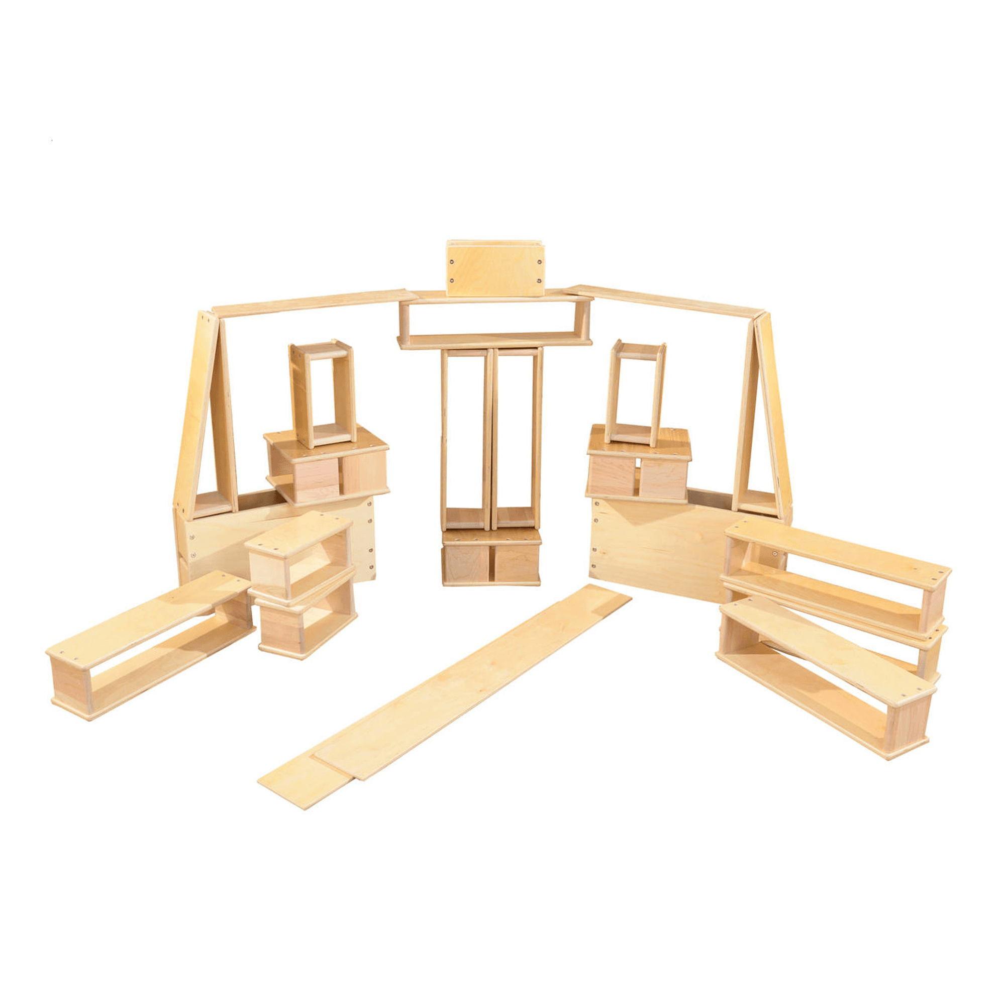 Montessori Wood Designs 20-Piece Hollow Block Set
