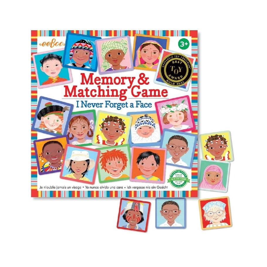 Montessori eeBoo Memory & Matching Game I Never Forget A Face