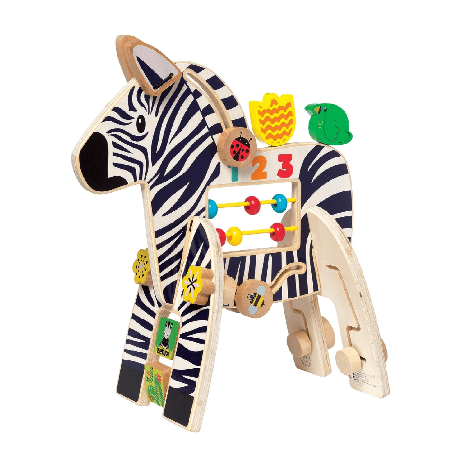 Montessori Manhattan Toy Activity Center Safari Zebra