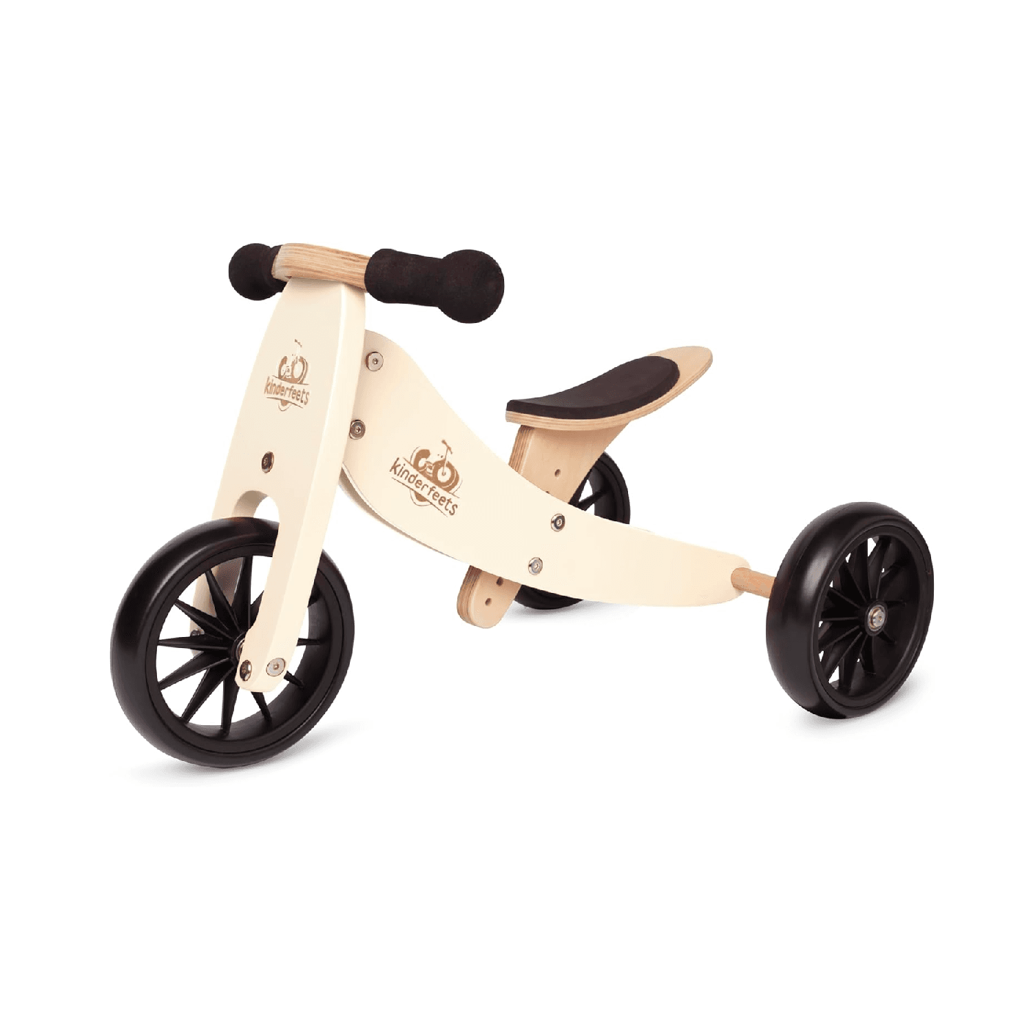Montessori Kinderfeets 2-in-1 Balance Bike TinyTot Cream