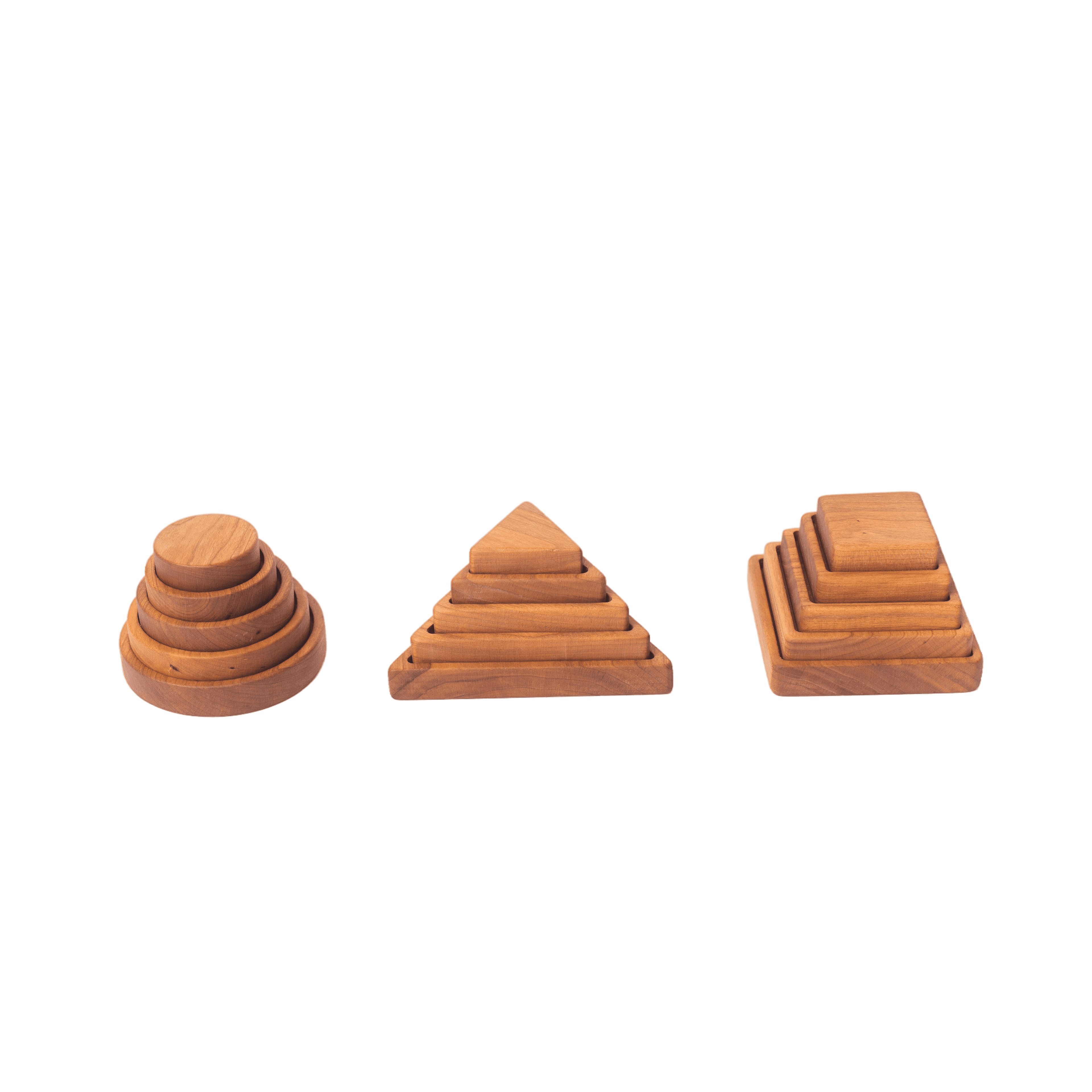 Montessori Heir+Loom Kids Vertical Stacking Puzzles Set of 3
