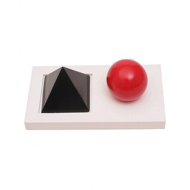 Montessori Pink Montessori Noun & Verb Introduction Solids With Tray
