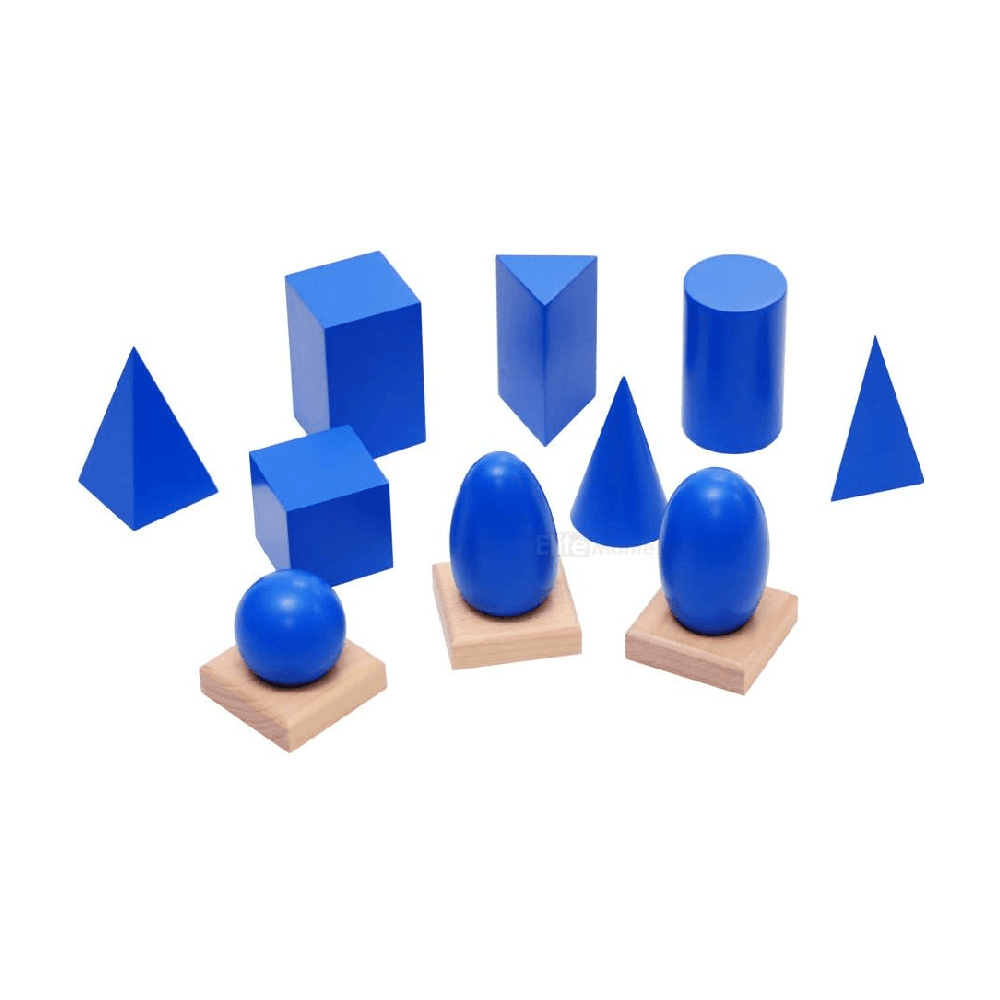 Montessori Elite Montessori Geometric Solids With Stands