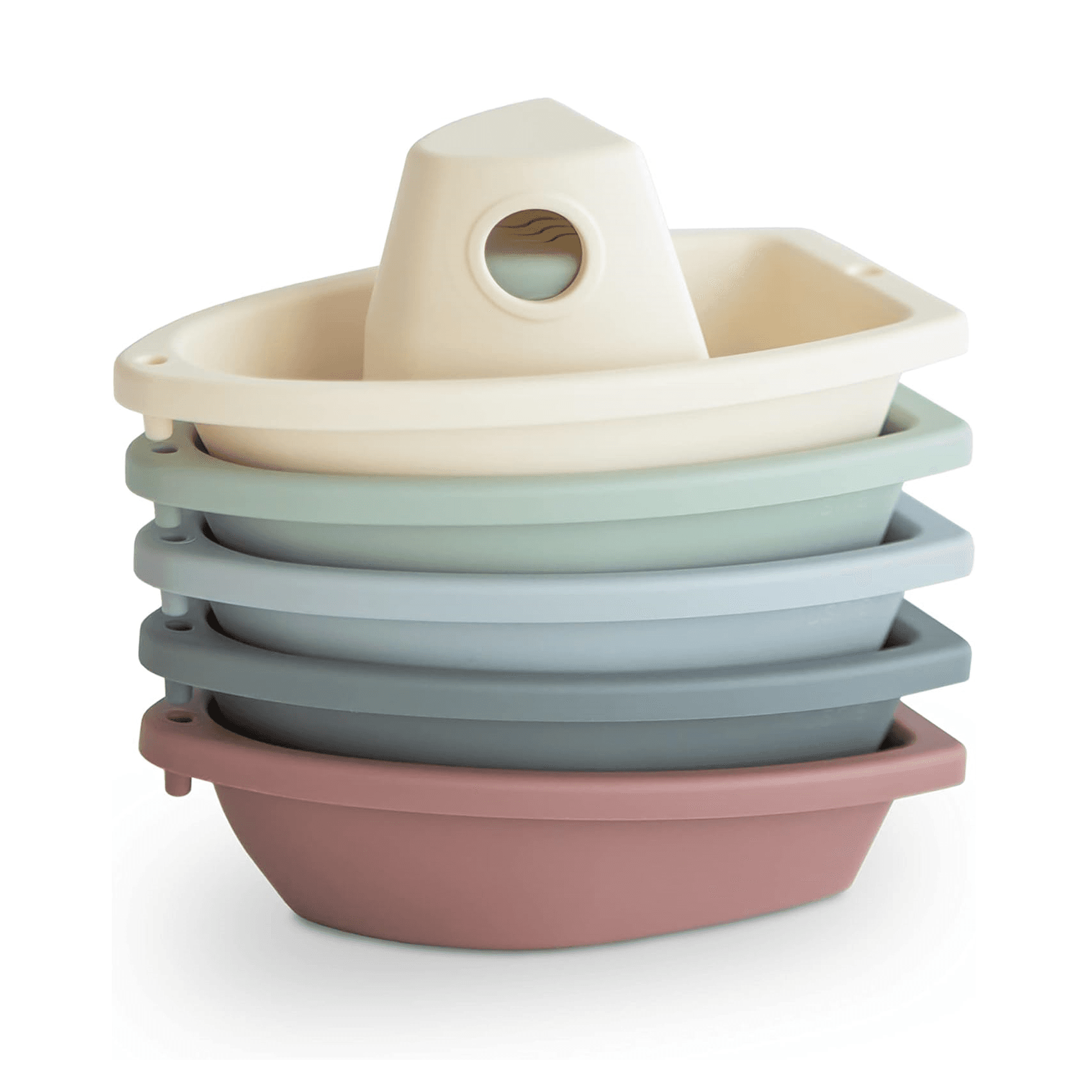 Montessori mushie Stackable Bath Boats Toy