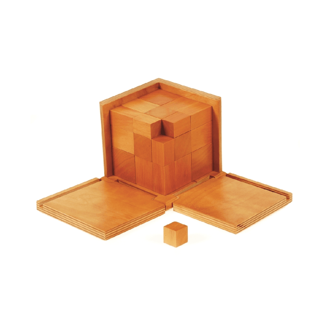 Montessori Alison's Montessori Trinomial Cube Natural Premium