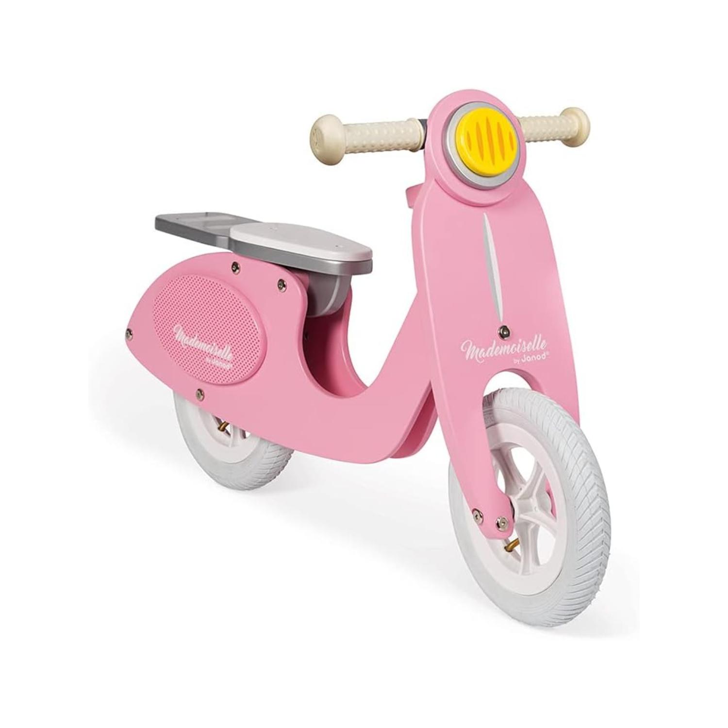 Montessori Janod 2-Wheels Scooter Balance Bike Mademoiselle Pink