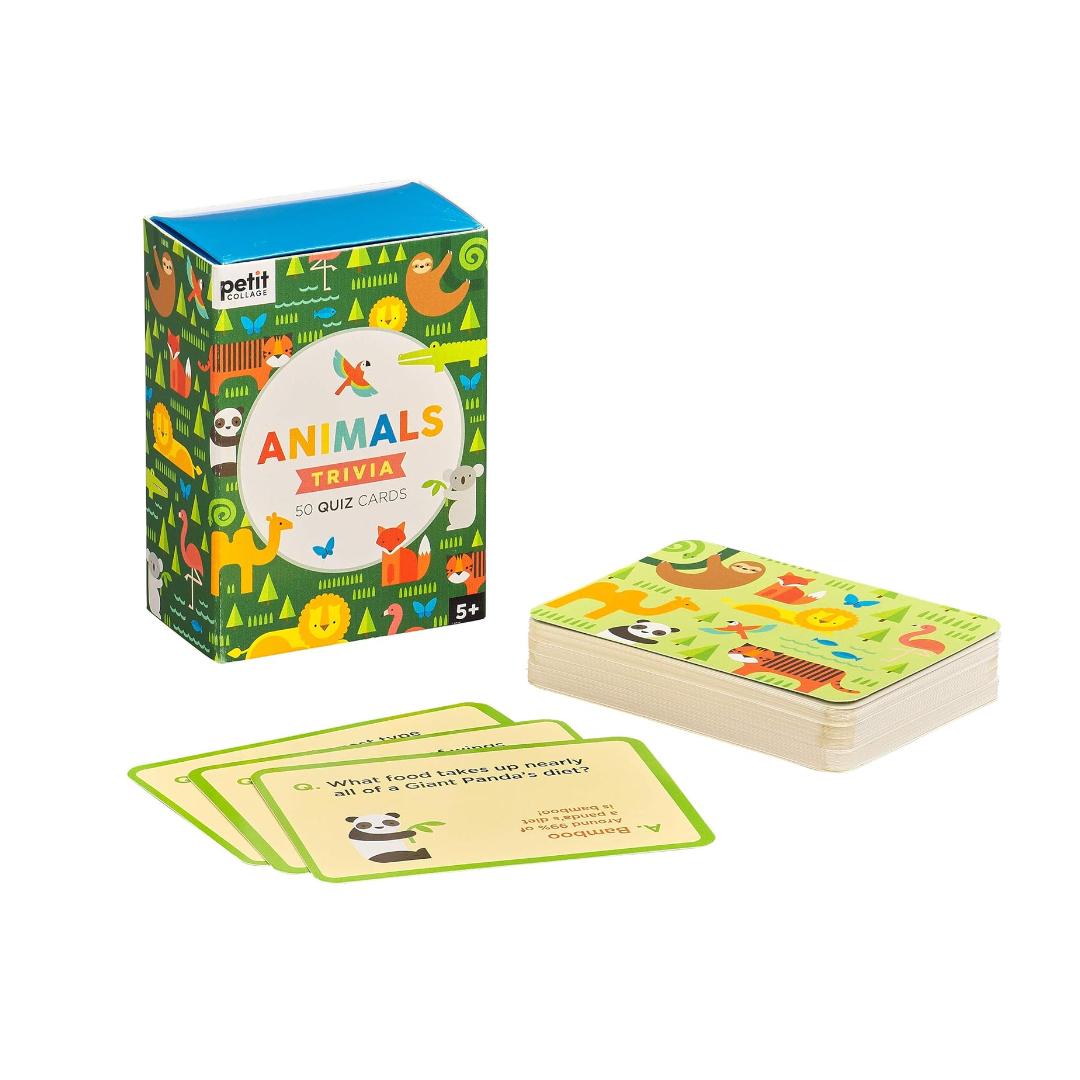 Montessori Petit Collage Animals Trivia Quiz Cards