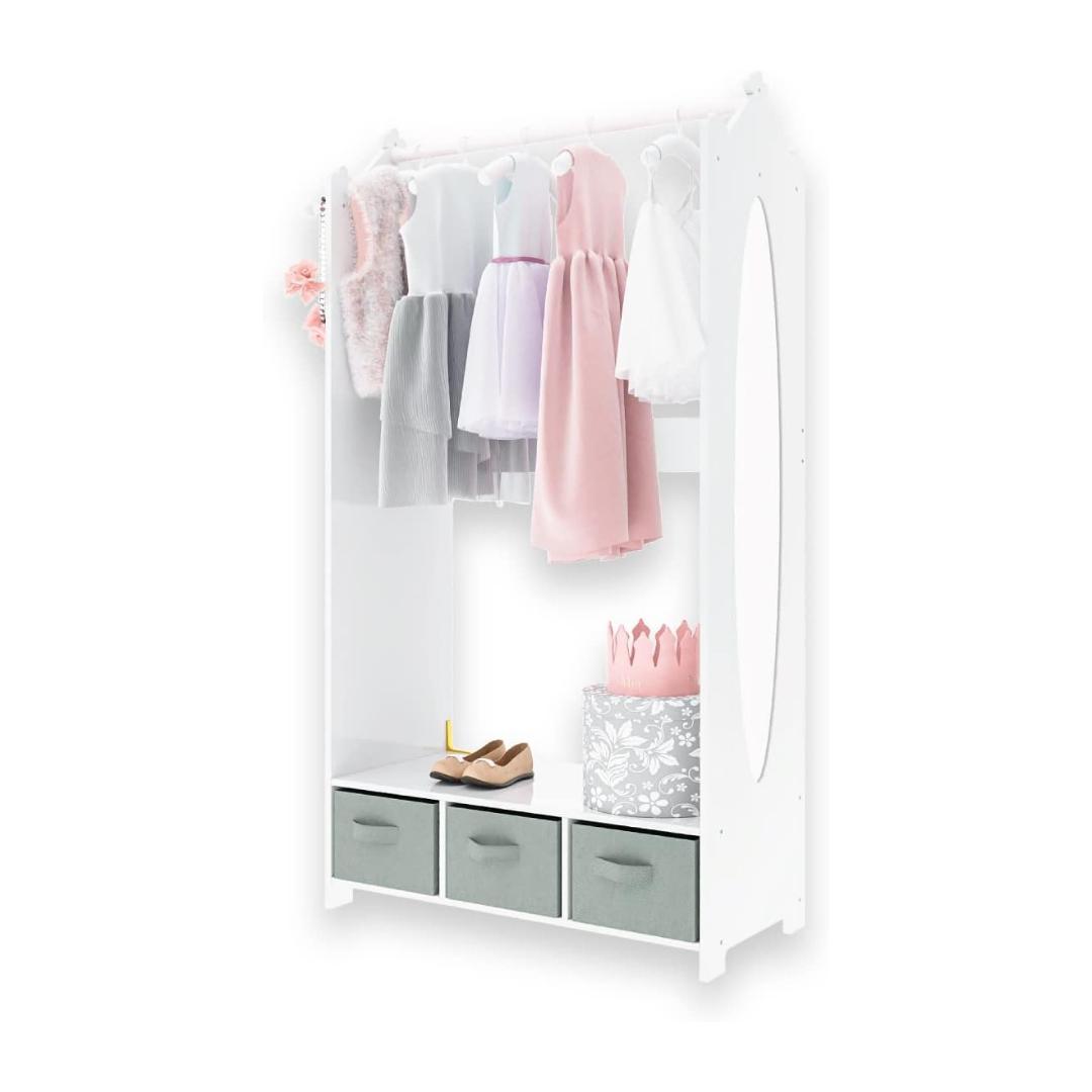 Montessori Milliard Dress Up Storage Closet White