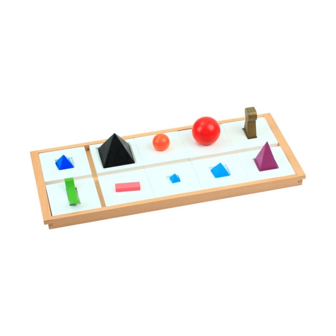 Montessori Montessori Outlet 3D Wooden Grammar Symbols Set of 10 With Tray