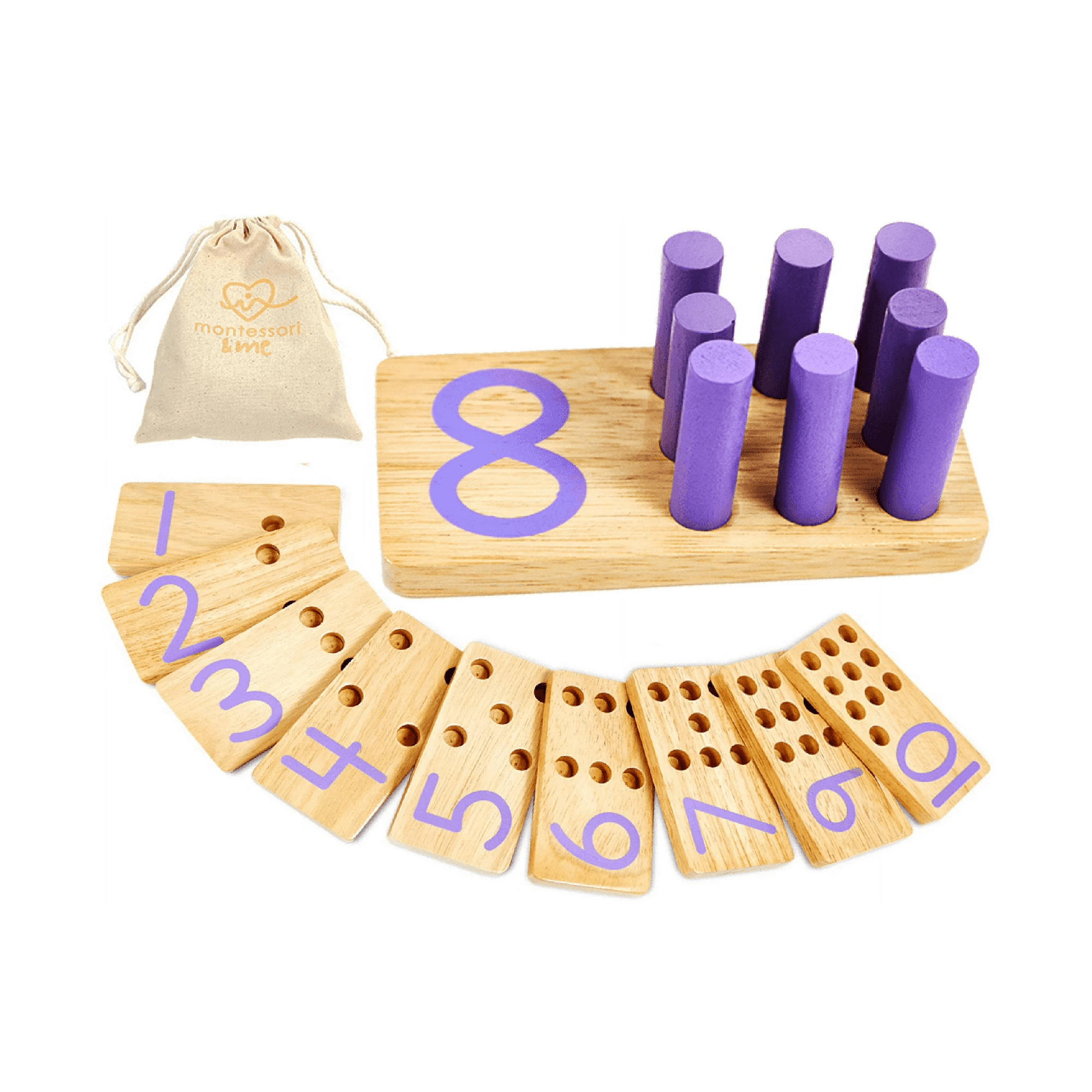 Montessori counting peg