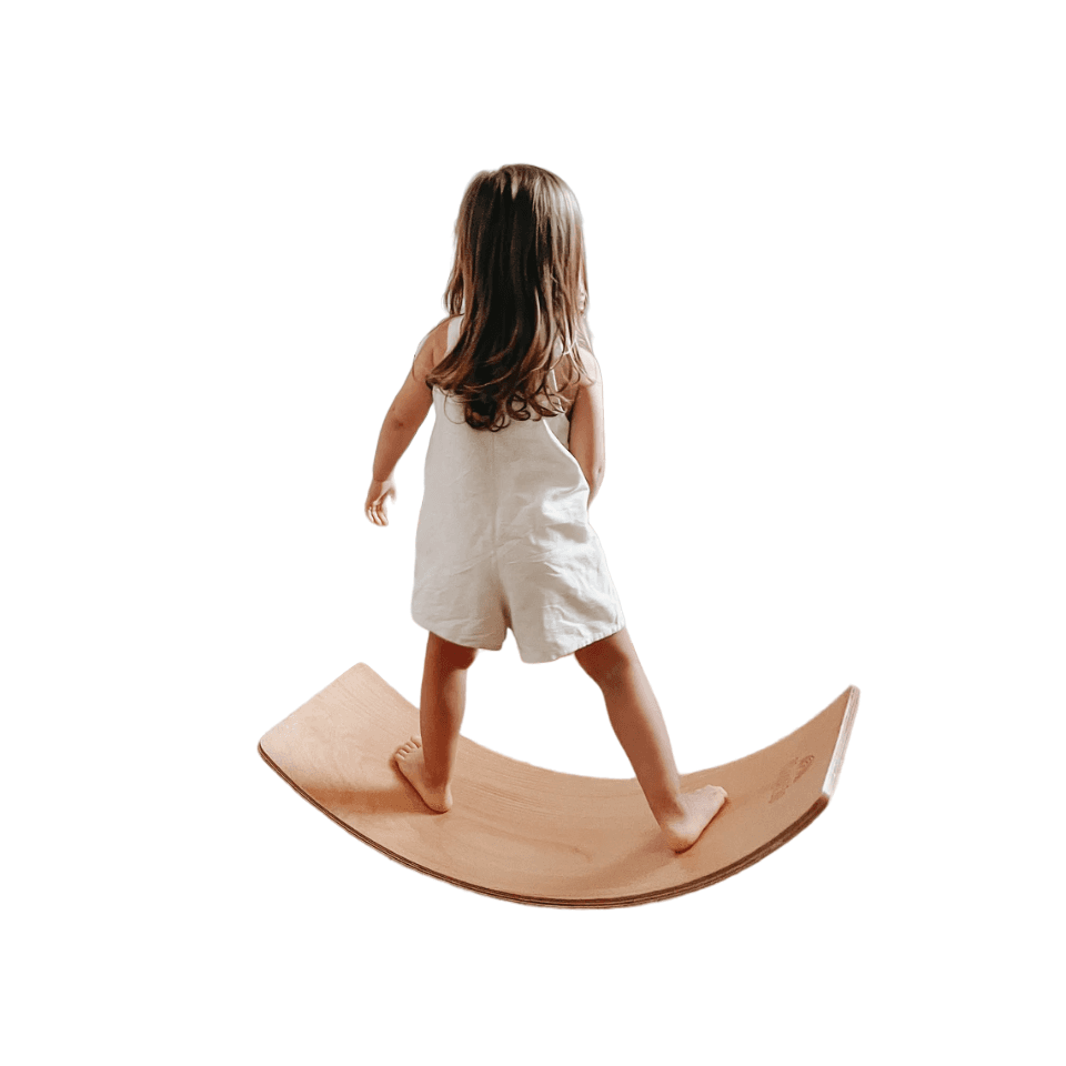 Montessori Piccalio Wooden Montessori Balance Board Surfer